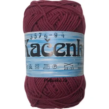 Příze Příze Kačenka vínová 3574