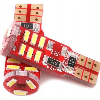 Autožárovka Rabel LED autožárovka T10 W5W Canbus 15 smd 4014 3T bílá + stabilizátor