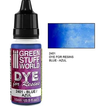 Příslušenství k deskovým hrám Green Stuff World: Dye for Resins - Blue 15ml