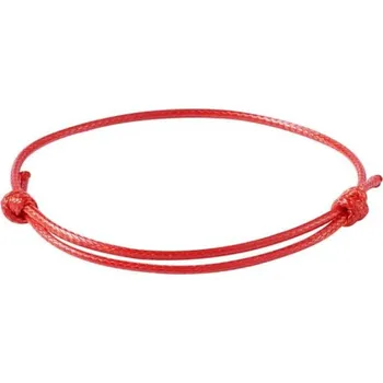 Materiál na výrobu šperku Šperky4U Šňůrkový náramek voskovaný, červená barva - OK1392-R