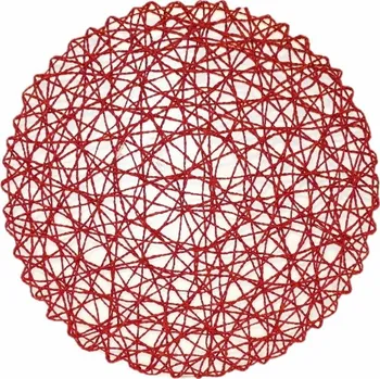 prostírání Prostírání kulaté 38 cm červené