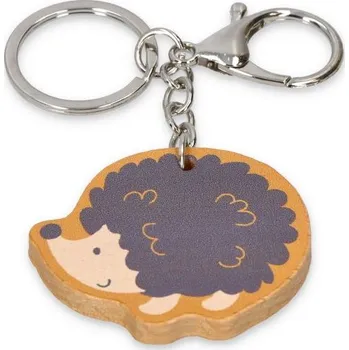 NEF Dětská dřevěná klíčenka - Ježek