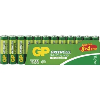 Článková baterie Baterie AA (R6) Zn-Cl GP Greencell 12ks