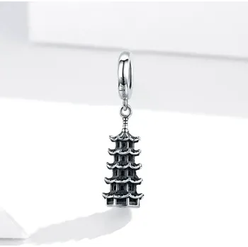 Přívěsek Bamoer stříbrný přívěsek Pagoda