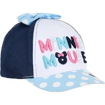 Kšiltovka Bílo-modrá dívčí kšiltovka Minnie Mouse Velikost: 48