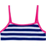 tmavě modrá pruhovaná plavková podprsenka