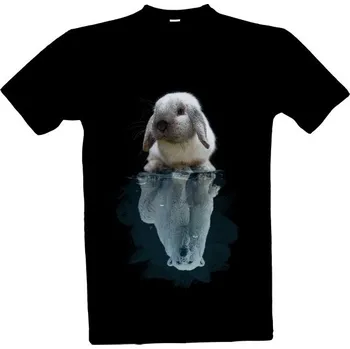 Pánská móda Tričko s potiskem Králík versus lední medvěd pánské