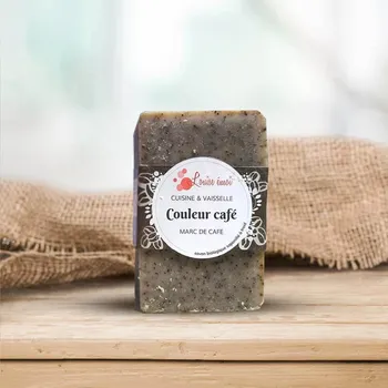 Mýdlo Louise émoi bio mýdlo s exfoliačním efektem s mletou bio kávou Coffee Colour 100 g