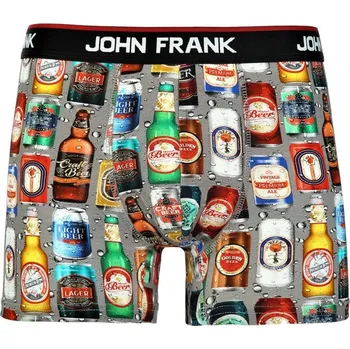 Boxerky Pánské boxerky John Frank JFBD313 M Šedá