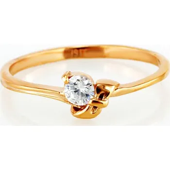 Souprava šperků MPM Prsten z chirurgické oceli Ring 7843, Gold, size 53-54