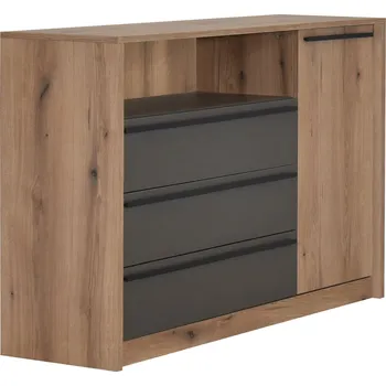 Komoda Komoda 1V3F dub artisan/šedá KALIOPE