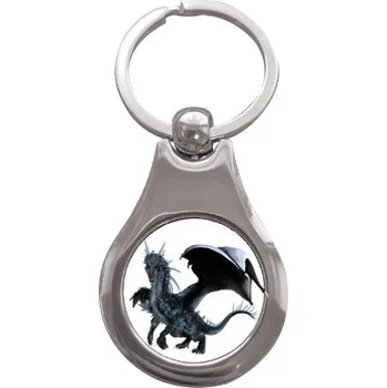 Přívěsek na klíče kolečko s potiskem Drak