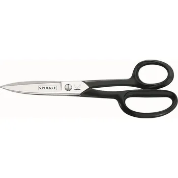 Kancelářské nůžky Nůžky zahnuté-celokovové (černé); Kretzer Solingen SPIRALE