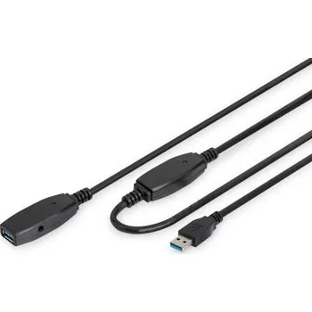 Prodlužovací kabel Digitus USB 3.0 aktivní prodlužovací kabel délka: 20 m DA-73107