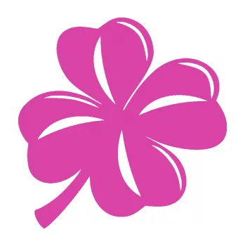 Samolepící dekorace SAMOLEPKA Čtyřlístek 003 pravá (16 - růžová) NA AUTO, NÁLEPKA, FÓLIE, POLEP, TUNING, VLASTNÍ TEXT, TISK, AUTOSAMOLEPKY.cz, POLEPY, OBRÁZEK, LOGO, SAMOLEPKY