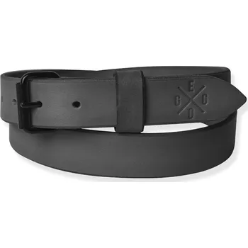 Opasek Eggo Murdock M black kožený pásek Šedá