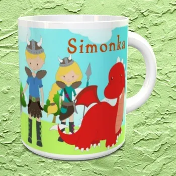 Hrnek se jménem Draci 2 - Modrá / Keramický 0,29 l