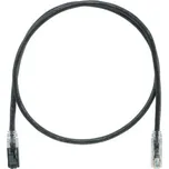 UTPKSP2MBL Klíčovaný propojovací kabel RJ45/RJ45, U/UTP, kat. 6, 2m, černý