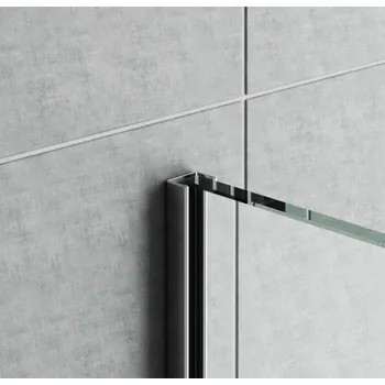 Obklad GPS14/12 - profil pro vkládání skla sprchy na obklad, délka 250 cm, nerez ocel broušená 32001