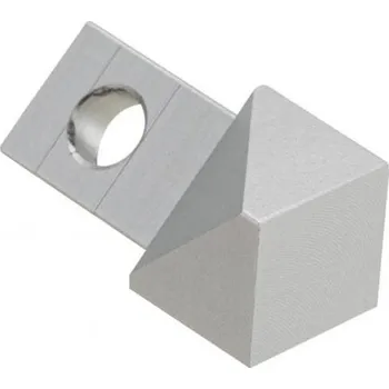 Stavební profil FMBI/8 - vnitřní roh, hliník stříbro leštěné 93043/B