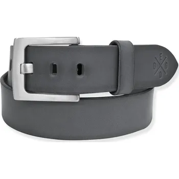 Opasek Eggo Freeman kožený opasek Šedá