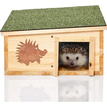 Blumfeldt Domeček pro ježka zelený 32 x 22 x 26 cm