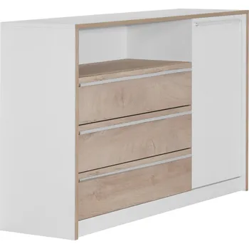 Komoda Komoda 1V3F dub premium/bílá KALIOPE