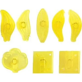 Jedlá dekorace na dort Sada 8ks formiček – střední orchidej Cymbidium - PME