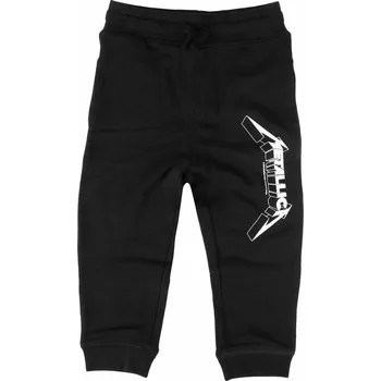 kalhoty dětské (tepláky) Metallica - (Logo) - black - white - Metal-Kids