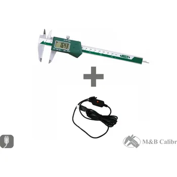 Posuvné měřítko Sada: digitální posuvné měřítko 200/0,01 mm + USB kabel pro přenos dat INSIZE