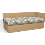 Nabytekmorava Válenda s úložným prostorem Senior 90x200 cm s čelem barva lamina: buk, barva čalounění: 53874-1178