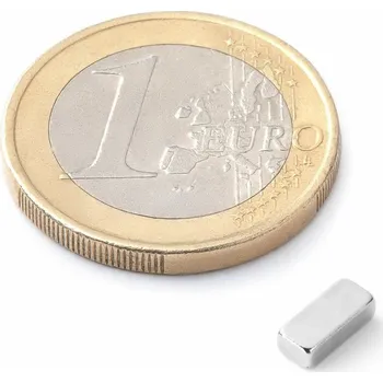 Dekorativní magnet SOLLAU Neodymový magnet hranol 7x3x2 mm, 38SH, poniklovaný