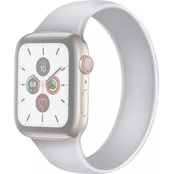 Řemínek na hodinky Navlékací silikonový řemínek pro Apple Watch 42mm / 41mm / 40mm / 38mm - L - bílý