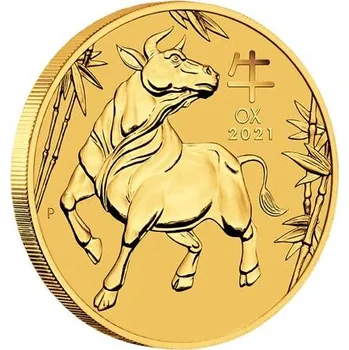 Lunární série III. - zlatá mince Year of the Ox (Rok buvola) 1/2 Oz 2021