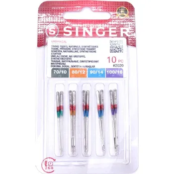 Jehlice Strojové jehly SINGER UNIVERSAL vel.mix 10 jehel