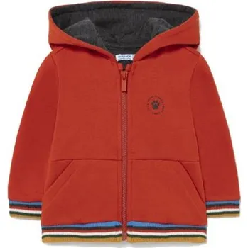 Chlapecká mikina MAYORAL chlapecká mikina s kapucí oranžová - 86 cm