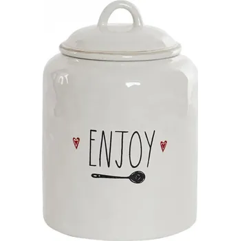 Dóza na potraviny Keramická dóza "ENJOY II" 17.3x17.3x25cm