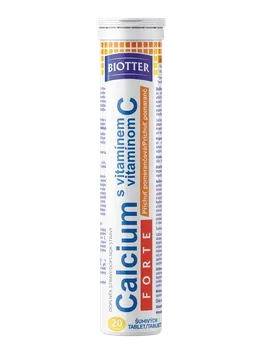 Biotter Calcium Forte s vitamínem C pomeranč 20 ks