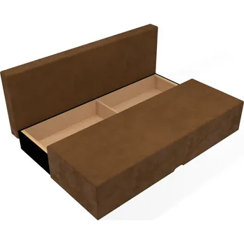 Pohovka Rozkládací pohovka Katarina hnědá molitanová