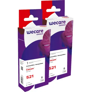 WECARE ARMOR sada ink kompatibilní s CANON CLI521BK 2x10,5ml,černá,CLI-521 BK