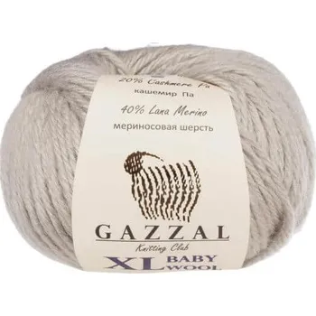 Příze Příze Baby Wool XL 817 světle šedá Gazzal