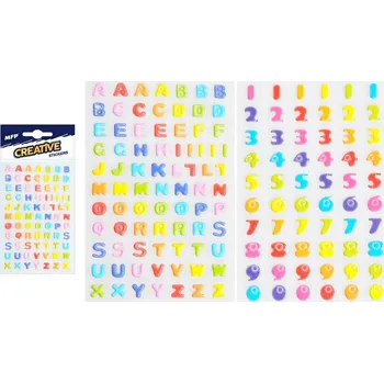 samolepka MFP samolepky písmena, číslice mix 80x120mm 8882328