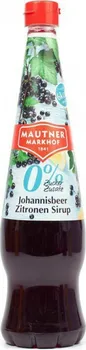 Sirup Mautner Markhof Sirup bez cukru černý rybíz/citron 700 ml