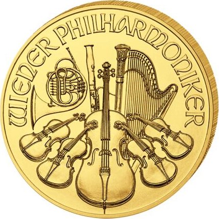 Zlatá mince 25 EUR Wiener Philharmoniker 1/4 Oz