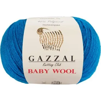 Příze Příze Baby Wool 822 modrá Gazzal