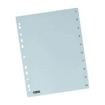 Rozdružovač A4 1-10, šedý, plastový, ROZ 1-10