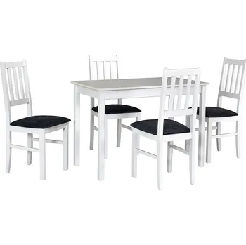 Jídelní set Jídelní set 4+1 Melichar Vyberte Tkaninu:: Tkanina 20, Vyberte Moření:: Deska sonoma, ostatní bílé