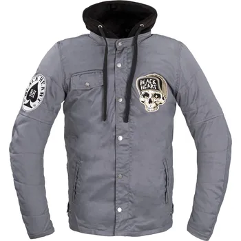 Moto bunda W-TEC Black Heart Pánská bunda Garage Built Jacket tmavě šedá - 5XL