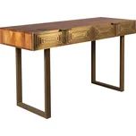 Zlatý mangový toaletní stolek DUTCHBONE VOLAN 140 x 50 cm