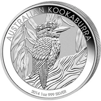 Stříbrná mince 1 Oz Australian Kookaburra (Ledňáček) 2014